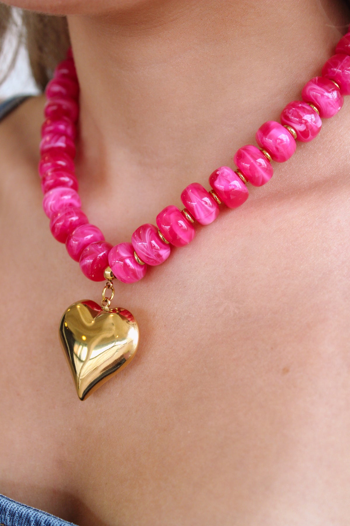 Puffy Heart Necklace