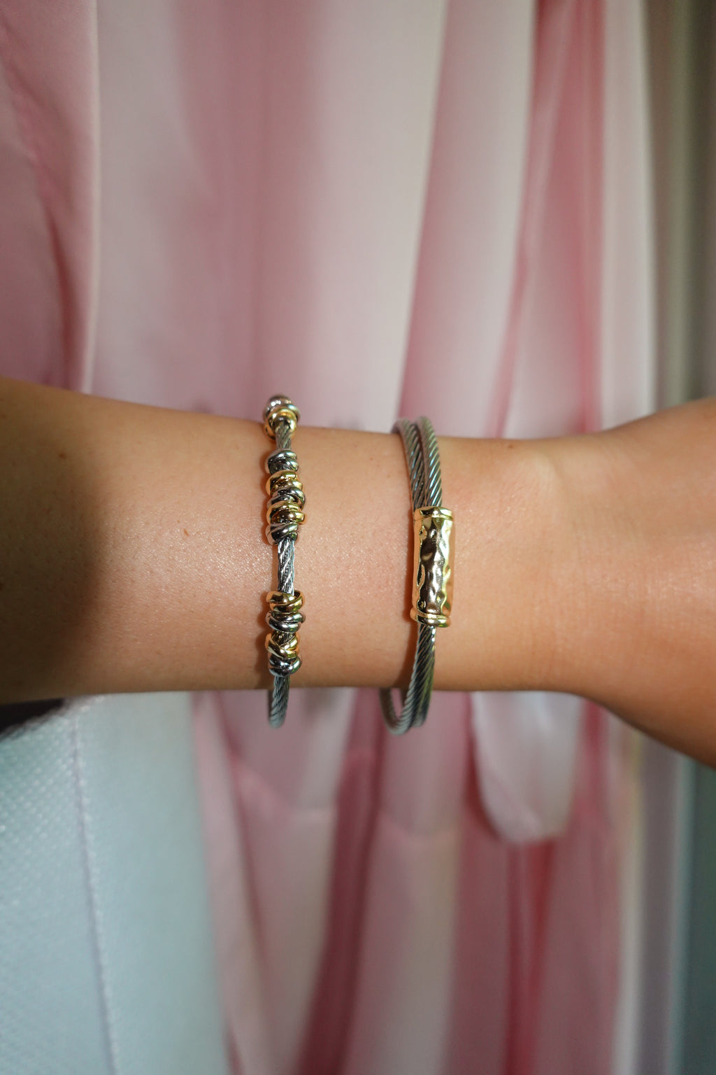 Spiral Mixed Bangle