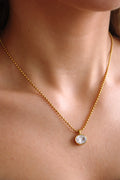 Oval Bezel Necklace