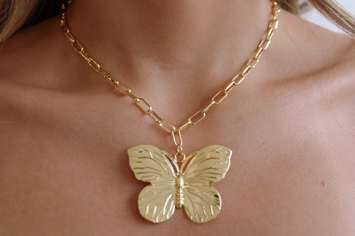 Wings of Grace Butterfly Necklace