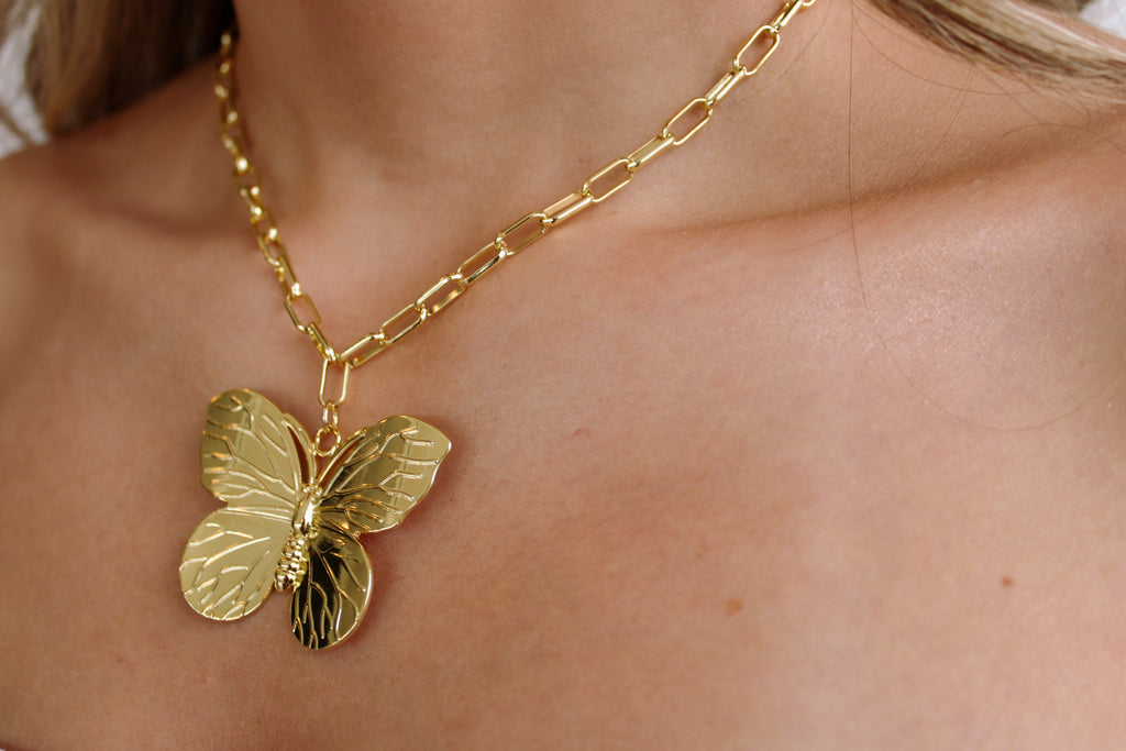 Wings of Grace Butterfly Necklace