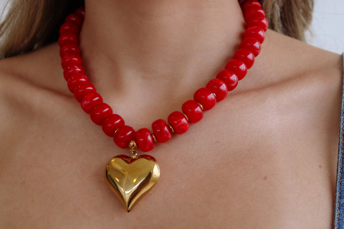 Puffy Heart Necklace