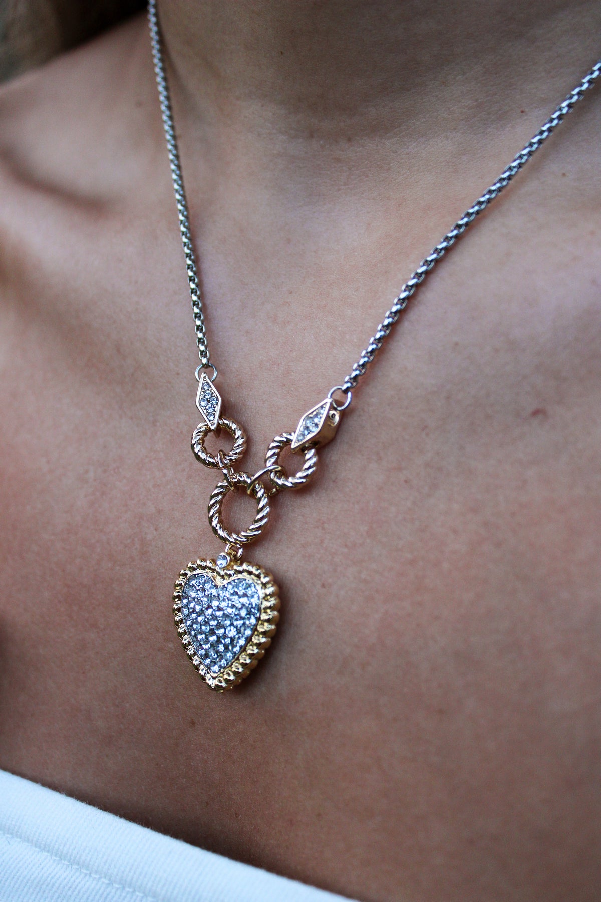 Bling Heart Necklace