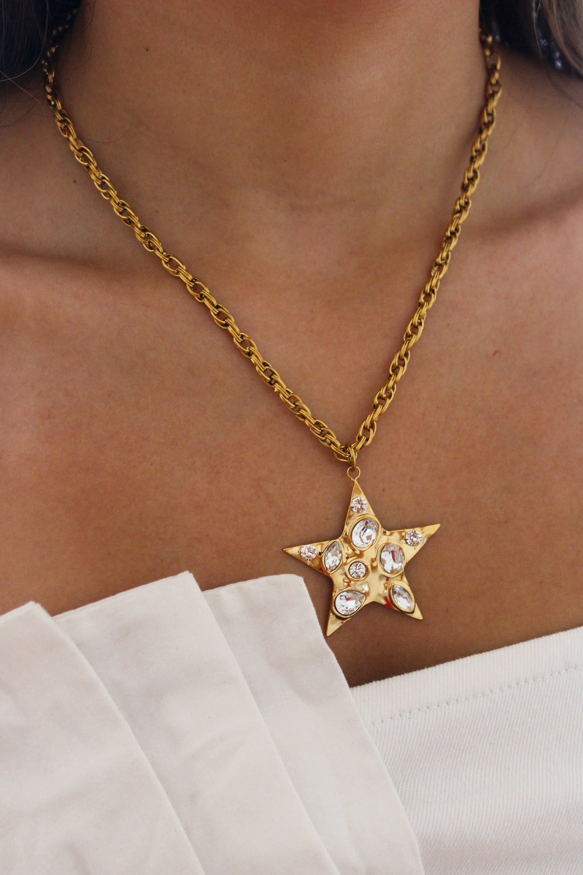 Cluster Star Necklace