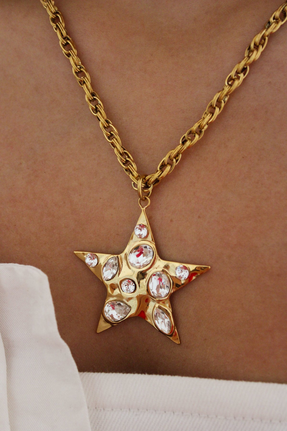 Cluster Star Necklace