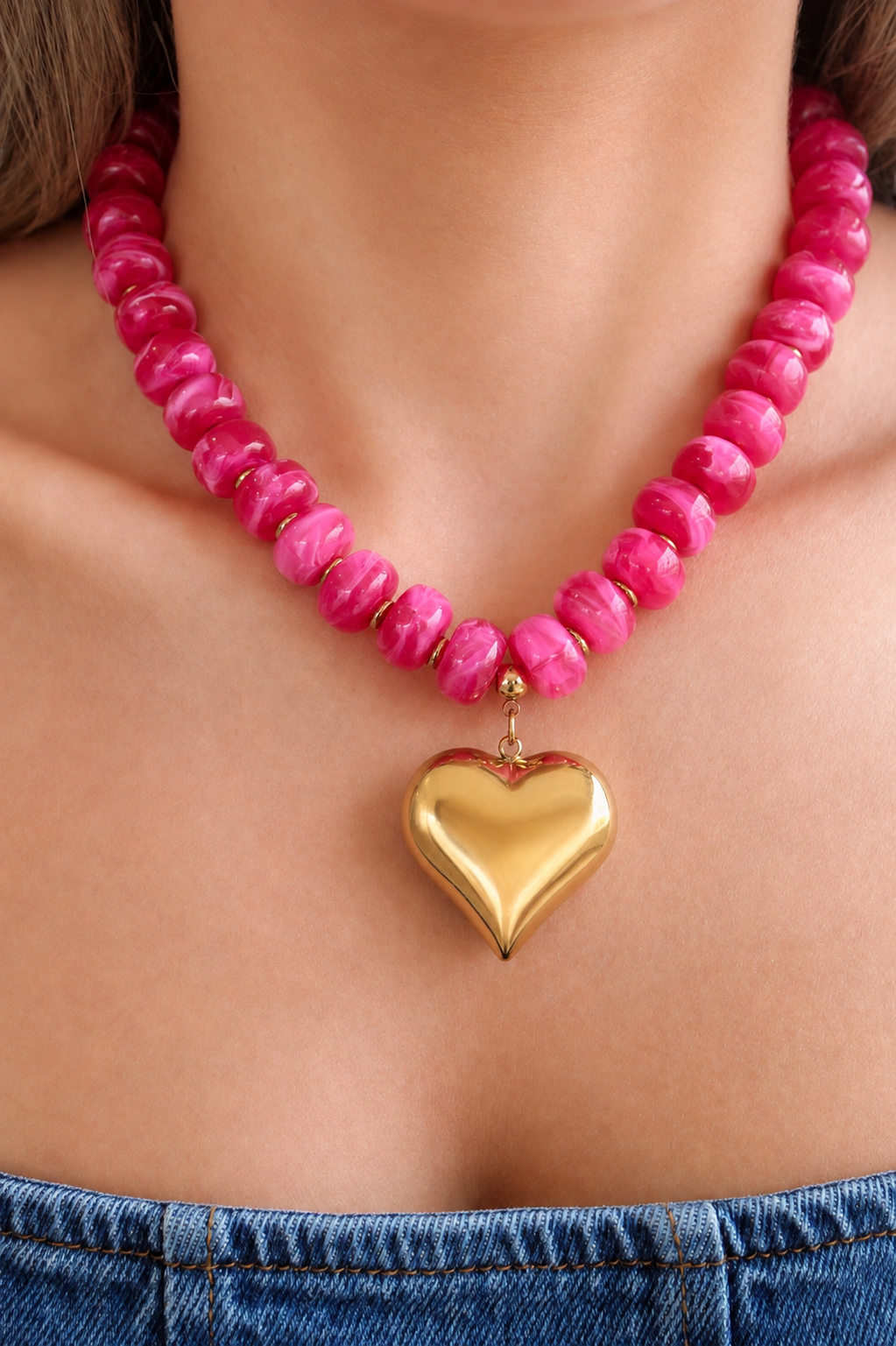 Puffy Heart Necklace