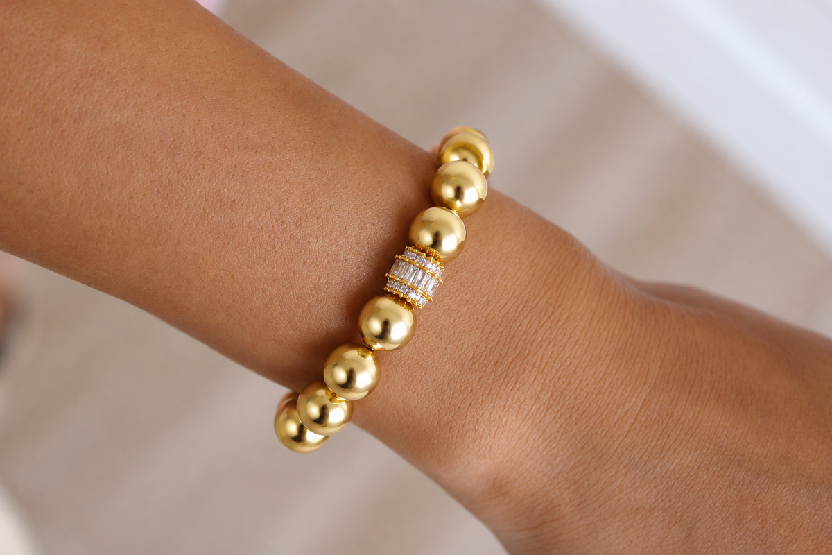 Luxe Gold Bubble Bracelet